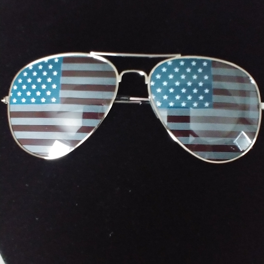 American Flag Aviator Sunglasses